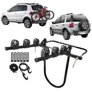 Transbike Suporte Para 3 Bikes Estepe Para Ecosport Crossfox Troller Defender Gran Vitara Universal