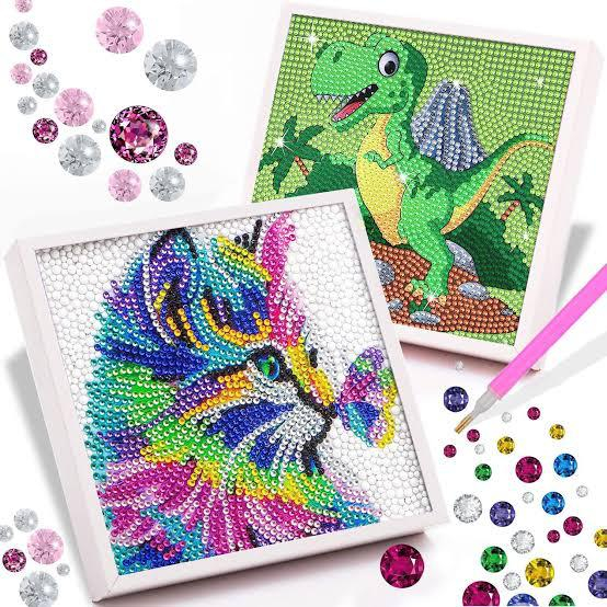 Compra online de Full 5D DIY Diamond Pintura duas raposas fofas Bordado  Diamante Mosaico Kits Cross Stitch Home Decor Presentes Artesanais