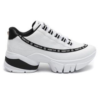 Tênis Ramarim Sneaker Chunky Feminino Plataforma Blogueira Fly High Branco Preto Casual Original