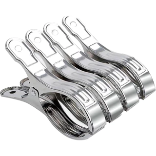 Kit 10 Prendedor De Roupa Inox Grande Forte Segurar Pregador