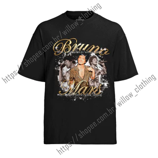 Camiseta Algodão Unissex Tshirt Graphic Tee Bruno Mars Official