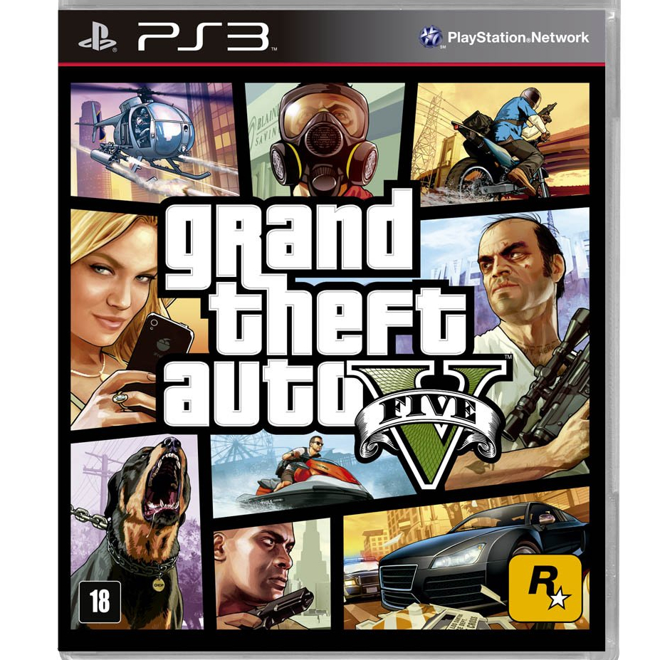 Grand Theft Auto/ GTA V - Ps3 (Completo com mapa e manual - GTA 5