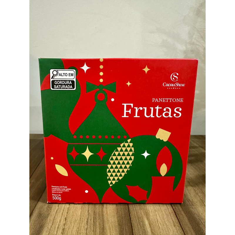 Panettone Frutas Cacau Show 500g | Shopee Brasil