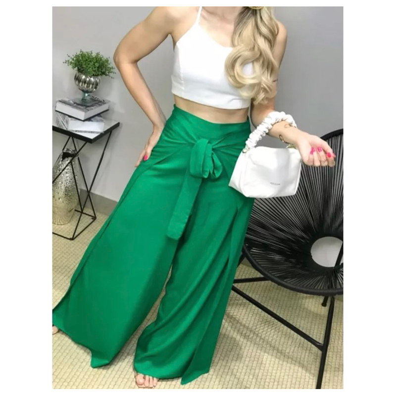 Calça envelope hot sale crepe