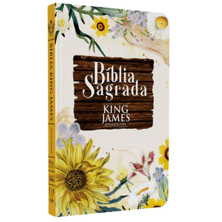 Bíblia Sagrada KJA | Capa Dura |Edição Luxo| Slim | Girassol Com bordas coloridas