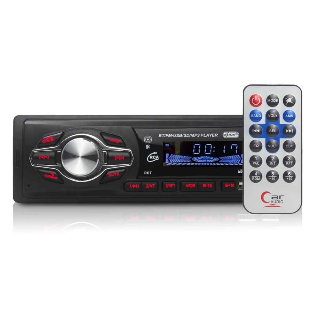 Rádio Automotivo Bluetooth Fm Mp3 Usb Sd Aux 60w X4 Controle Remoto