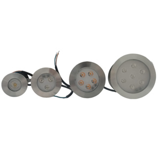Kit 2un 1w/5w/7w/10w branco/ Amarelo/ Verde Balizador Embutido Solo Led BIVOLT