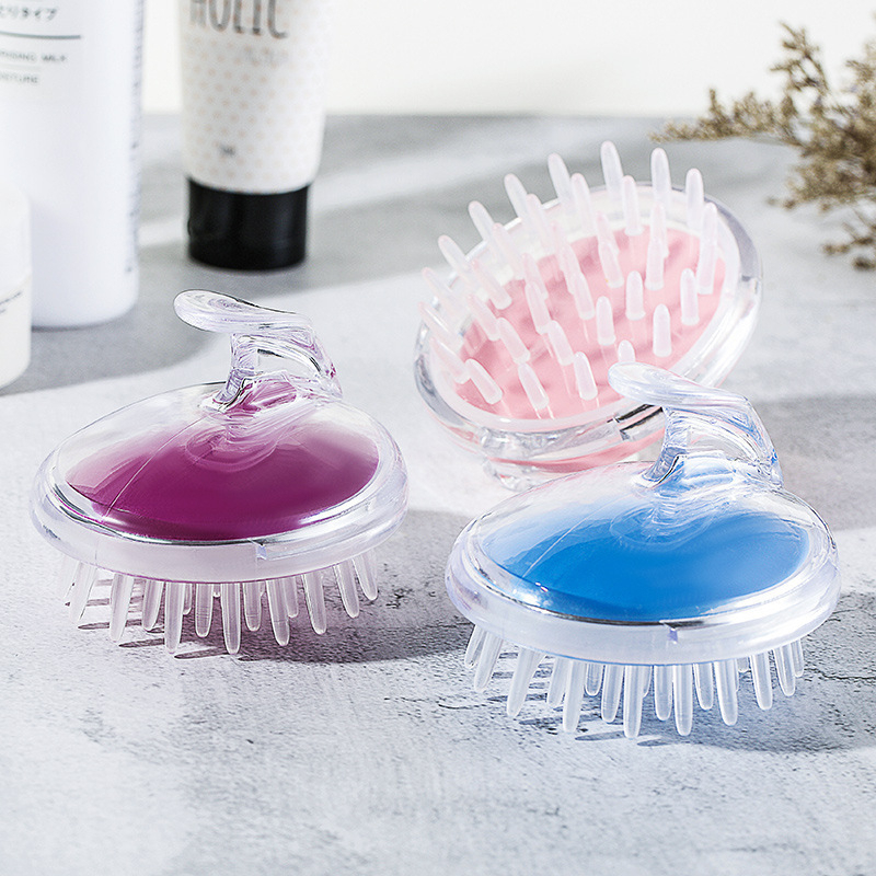 Escova Massageadora Couro Cabelo para Lavar os Cabelos de Silicone ...