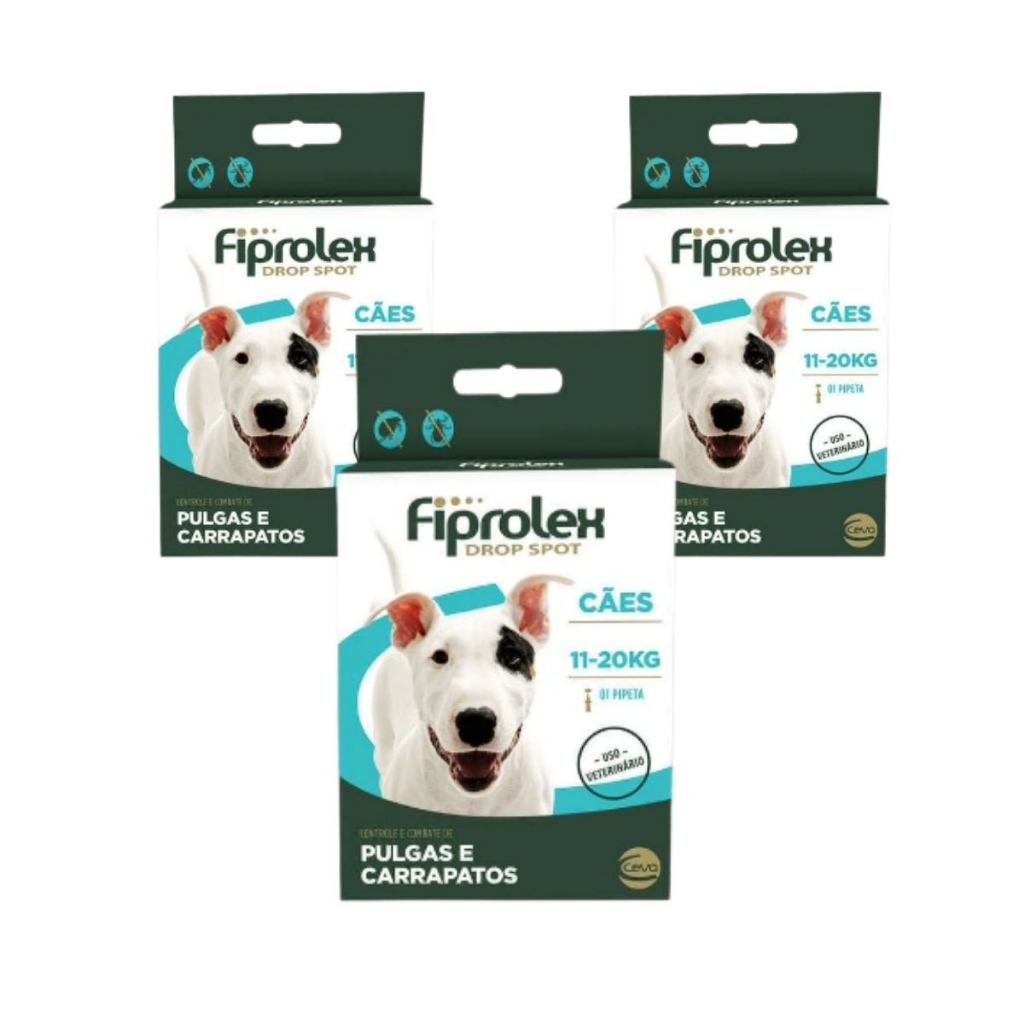 Antipulgas Ceva Fiprolex Drop Spot - Cães +40kg - 4,02ml - Combate Carrapatos