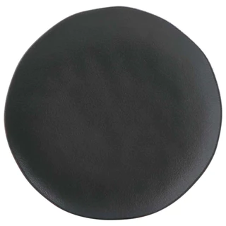 Prato Raso Geo Organico Preto Matte Porto Brasil 26,5 cm unitario