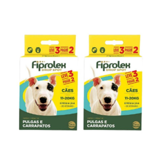 Kit com 2 Fiprolex Drop Spot Ceva 1,34ml Cães 11-20kg Combo