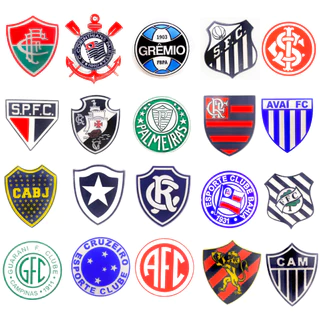 Imãs de Geladeira Times de Futebol Decorativos Emborrachados