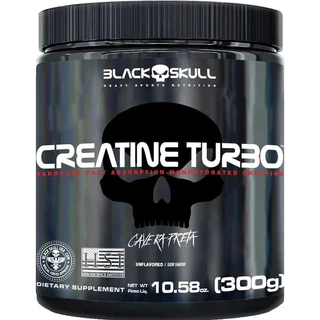 Creatina 300g Turbo Black Skull - Caveira Preta