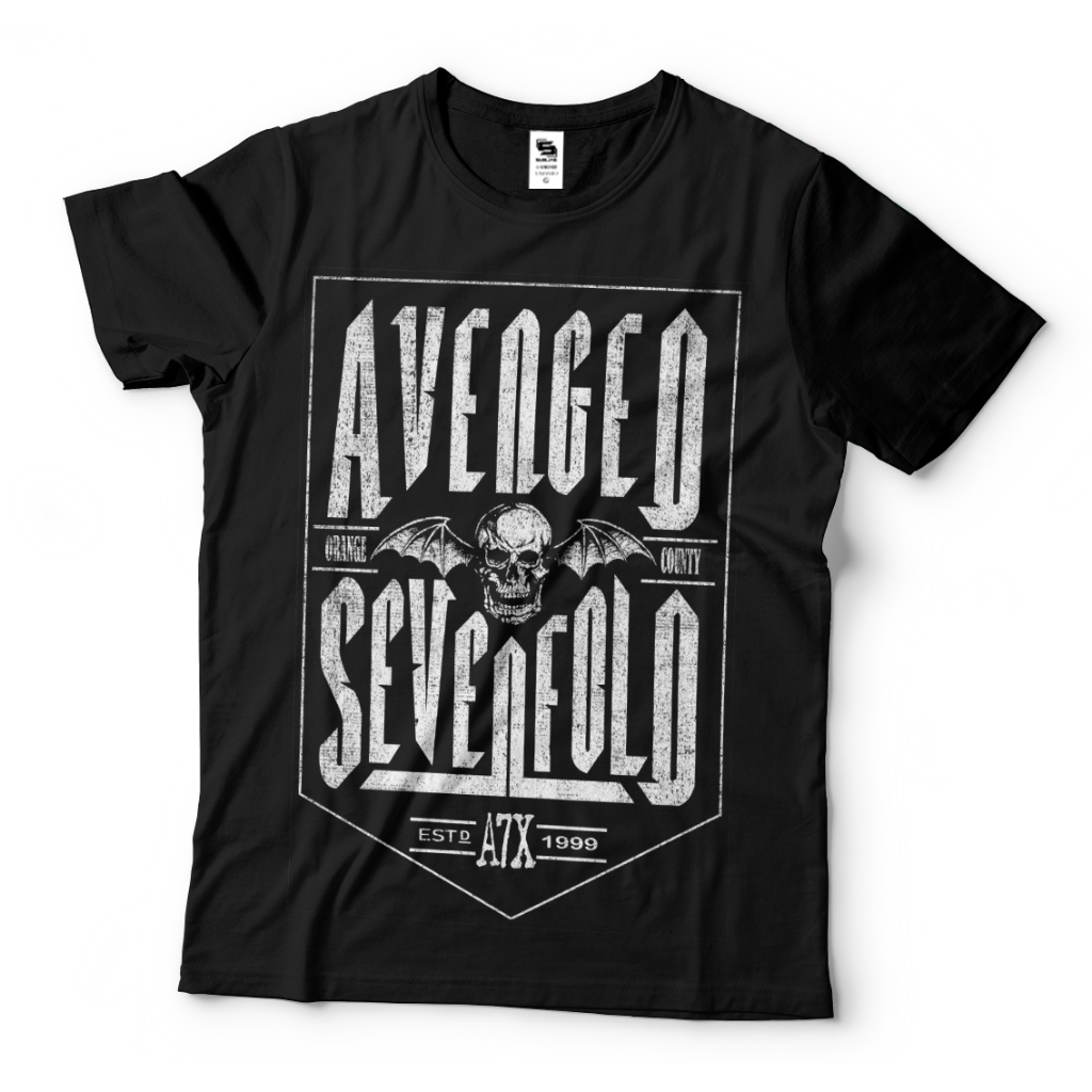 Camisa Camiseta Rock Banda Avenged Sevenfold Skull Musica Pb