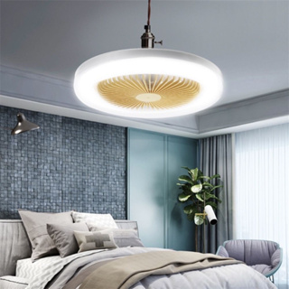 Ventilador De Teto Com Led Lâmpada Novo Com Controle Remoto 36w
