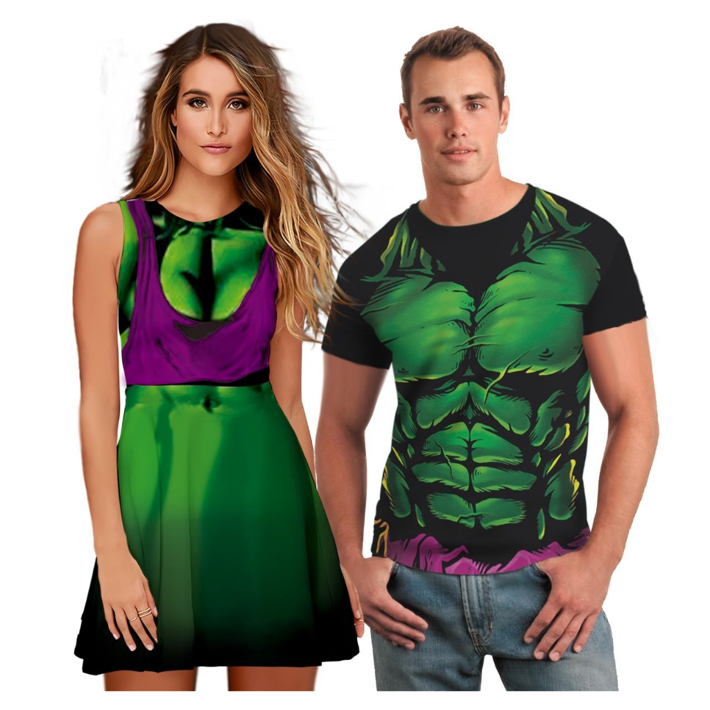 Kit Cosplay Vestido + Camisa Adulta Estamapa Exclusiva | Shopee Brasil