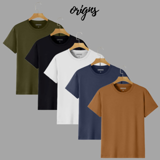 Kit 5 Camisetas Masculinas Slim Fit Básicas Algodão Premium