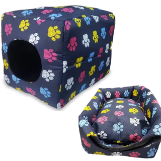 Cama E Toca Iglu Pet P Para Cães E Gatos 2 Em 1 Pinscher Yorkshire Iglu