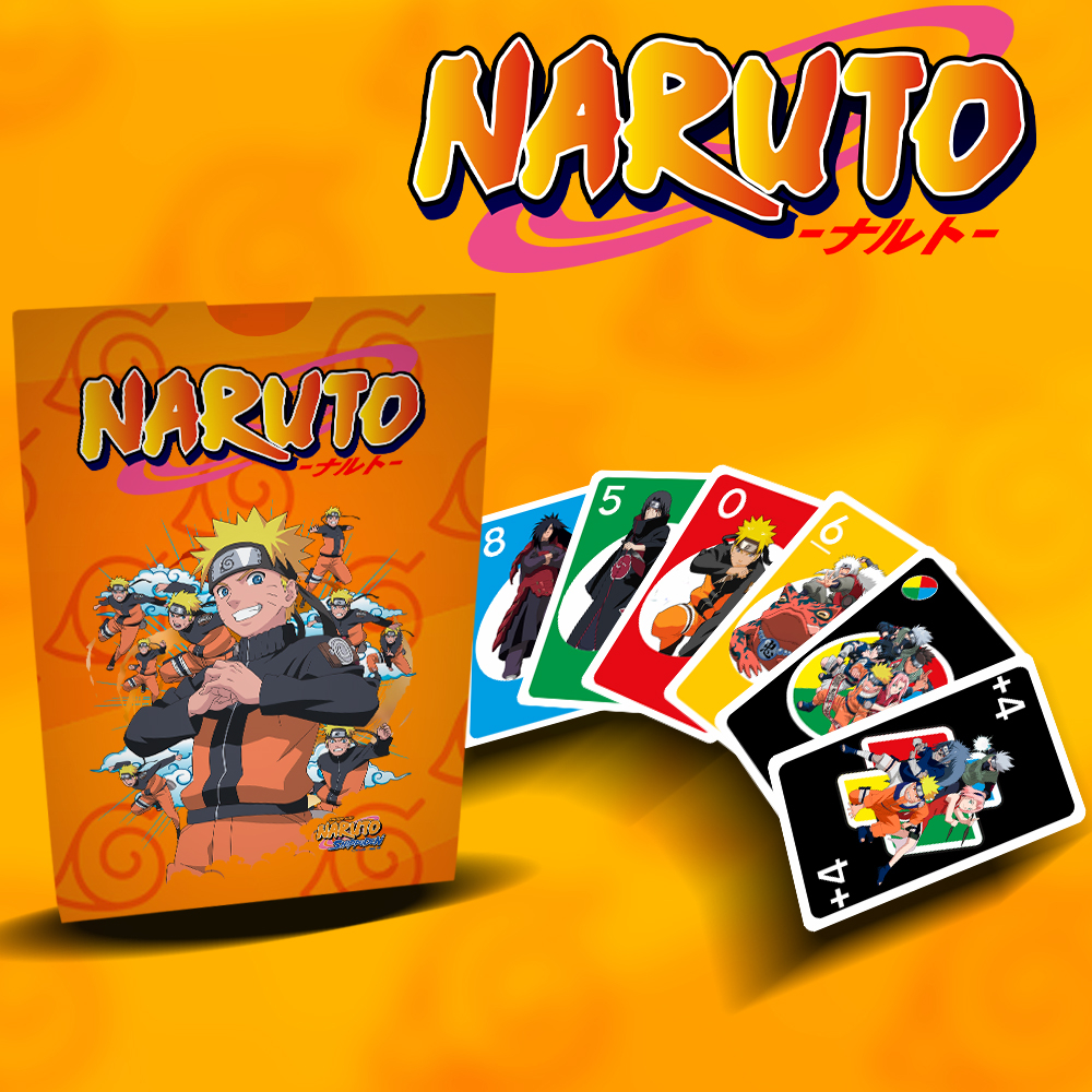 Jogo de Cartão, Jogo de Família, Jogo de Cartas Estilo UNO do Naruto, ANIME NARUTO.