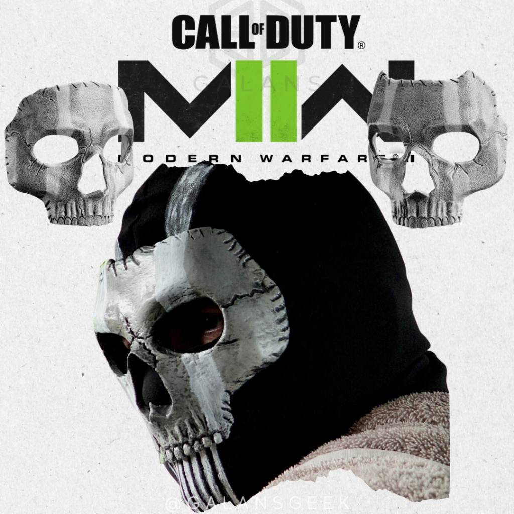 Máscara Ghost - Call Of Duty Modern Warfare 2 -Novo