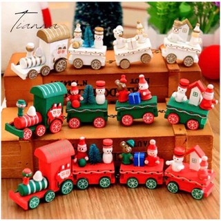 LINDO TREM PARA DECORAÇÕES DE NATAL EM MADEIRA - APAIXONANTE