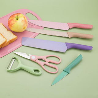 Kit de Facas Colorido Inox com 6 Peças