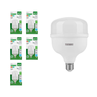 KIT COM 5 LÂMPADAS LED 40W TASCHIBRA 6500K E27