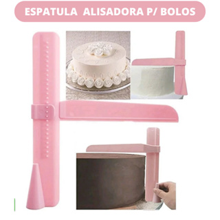 Espátula Nivelador Alisadora Regulável Angular Niveladora Bolo Régua Ajustável Plástico