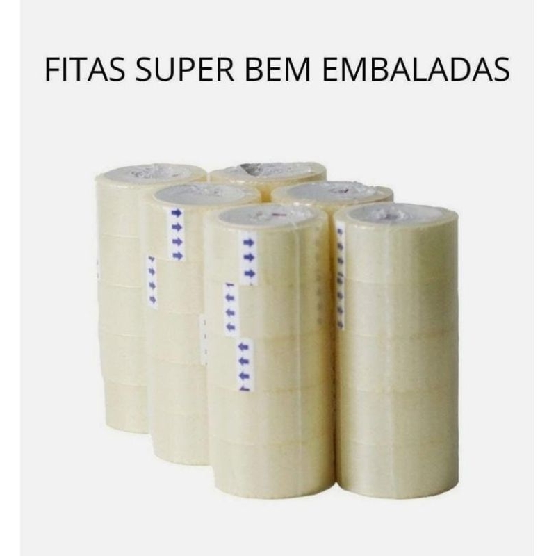 Kit De Fitas Adesivas Durex Transparente Metros X Mm Shopee