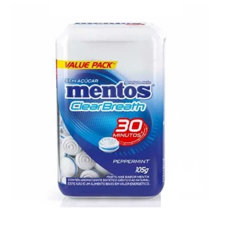 Pastilha Mentos Clear Breath 150 unidades 105g