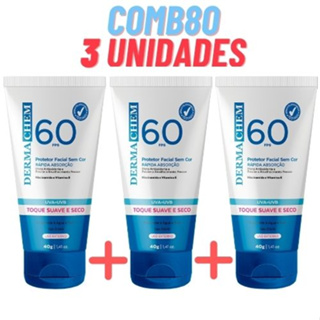 Kit 3 Protetor Solar facial FPS 60