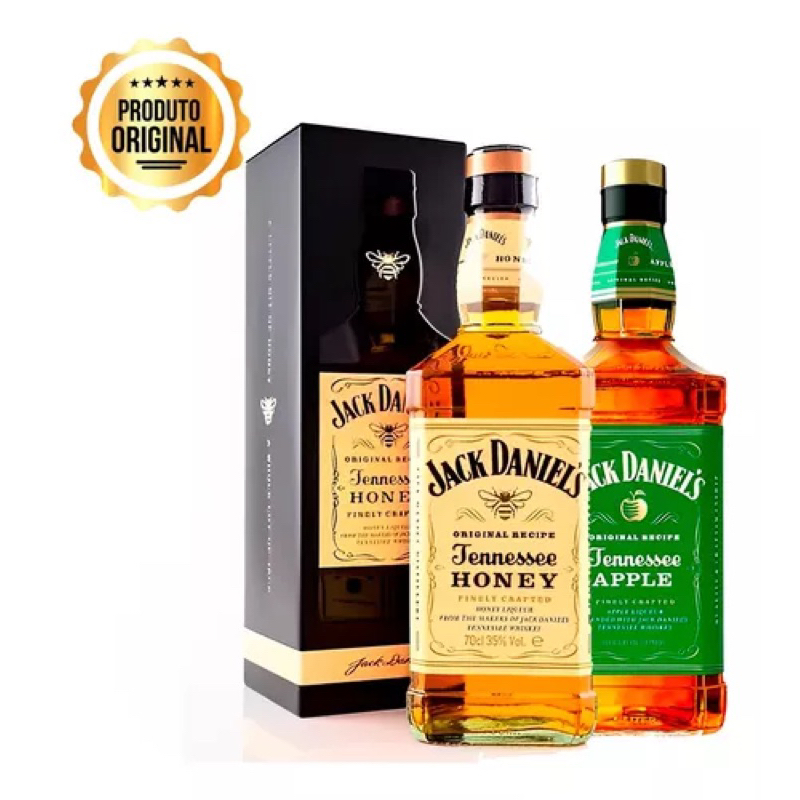 kit combo Jack Apple 1l maçã verde + Jack Honey Mel 1l Original