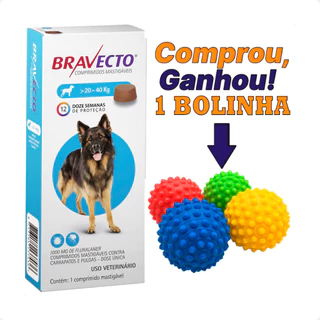 Bravecto para Cães de 20 a 40Kg - 1000mg