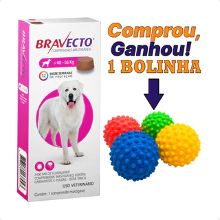 Bravecto para Cães de 40 a 56Kg - 1400mg