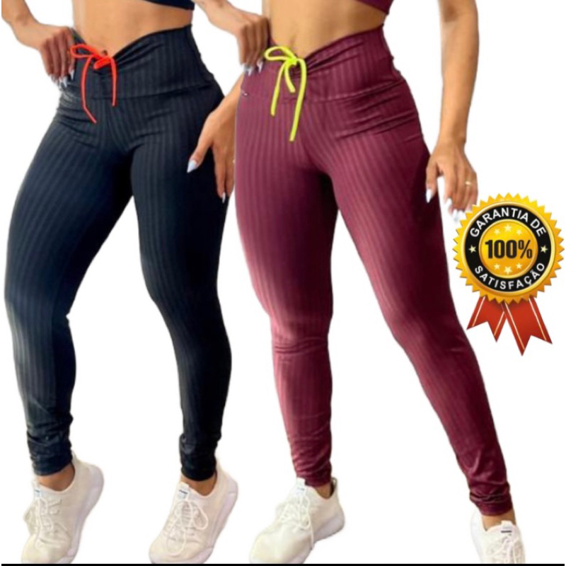 Calça Legging Leg Fitness Moda Academia Suplex Ginástica Fearless Barata  Cores - Cinza