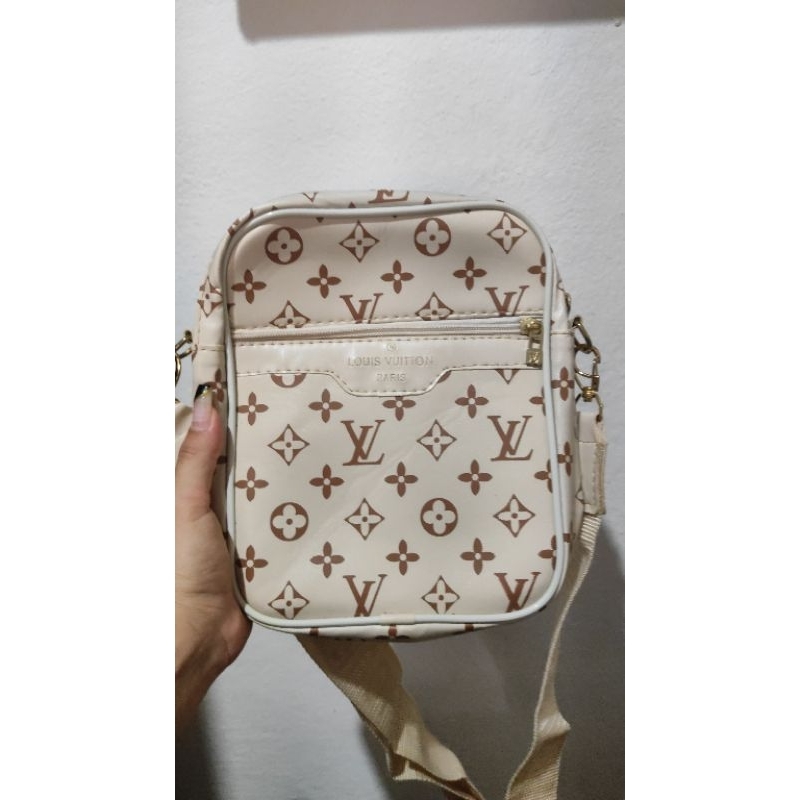 Bolsa Louis Vuitton, Sacola, Mini lin, Cinza (LV, Tecido