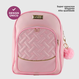 Mochila Feminina De Couro Social Pequena Blogueira Trabalho
