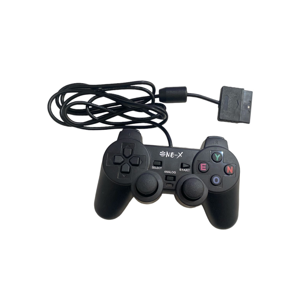 Kit 2 Controle com fio Joystick Playstation Ps2