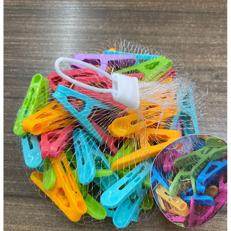 Molas da Roupa Multicolor Plástico (12 Unidades)