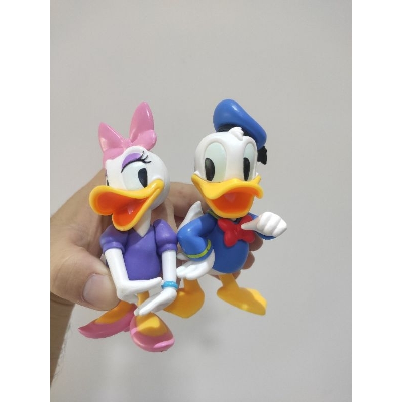 kit pato Donald + margarida boneco estátua Disney