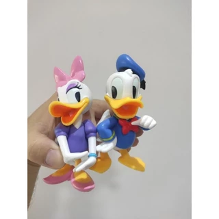 kit pato Donald + margarida boneco estátua Disney