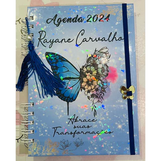 Agenda 2026 , ou Agendamento Personalizada com o Nome ou sua Logomarca 2 datas por Página