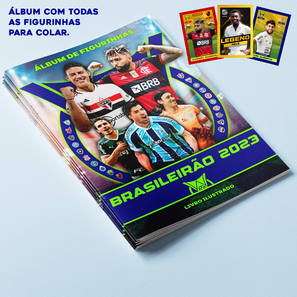 Álbum do BRASILEIRÃO 2023 completo com TODAS as figurinhas para colar - Álbum Alternativo PREÇO PROMOCIONAL