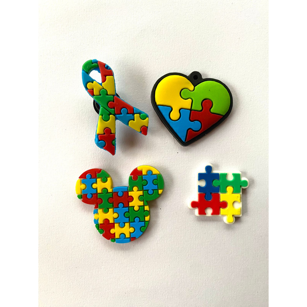 Pin Jibbiz De Crocs De personagens Personalizado AUTISMO Acessórios Tematico Criativo