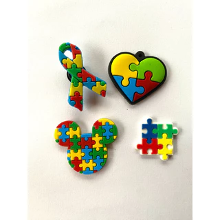 Pin Jibbiz De Crocs De personagens Personalizado AUTISMO Acessórios Tematico Criativo