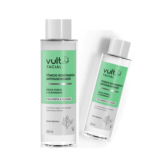 Tônico Renovador Facial Antioleosidade - Vult