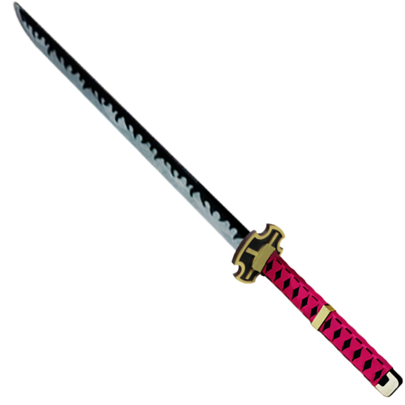 Espada / Katana Enma Zoro One Piece em MDF com Bainha 90cm