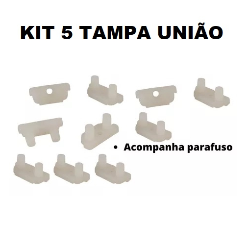 Kit 5 Tampa De União Porta Sanfonada De Pvc | Shopee Brasil