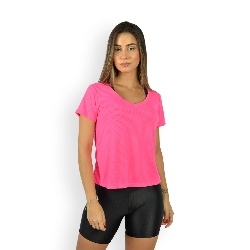 Kit 3 Blusas Academia Fitness Tapa Bumbum Ps Camiseta Feminina