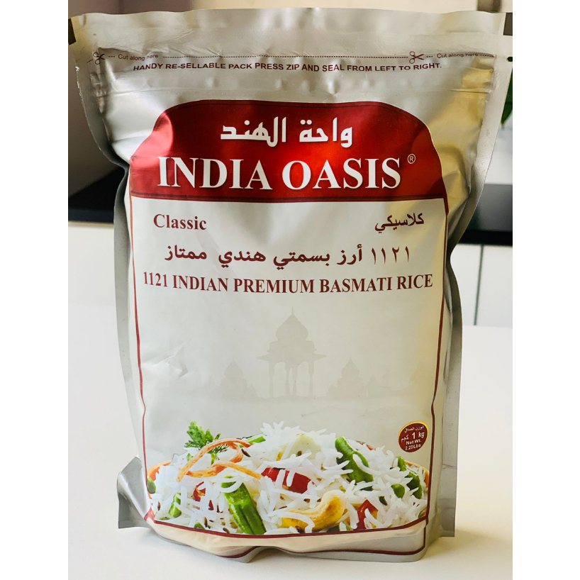 Arroz Basmati Clássico India Oasis 1kg Pacote Shopee Brasil
